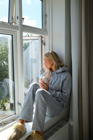 Essensiell Hoodie Sweatsuit for Dame - Grå