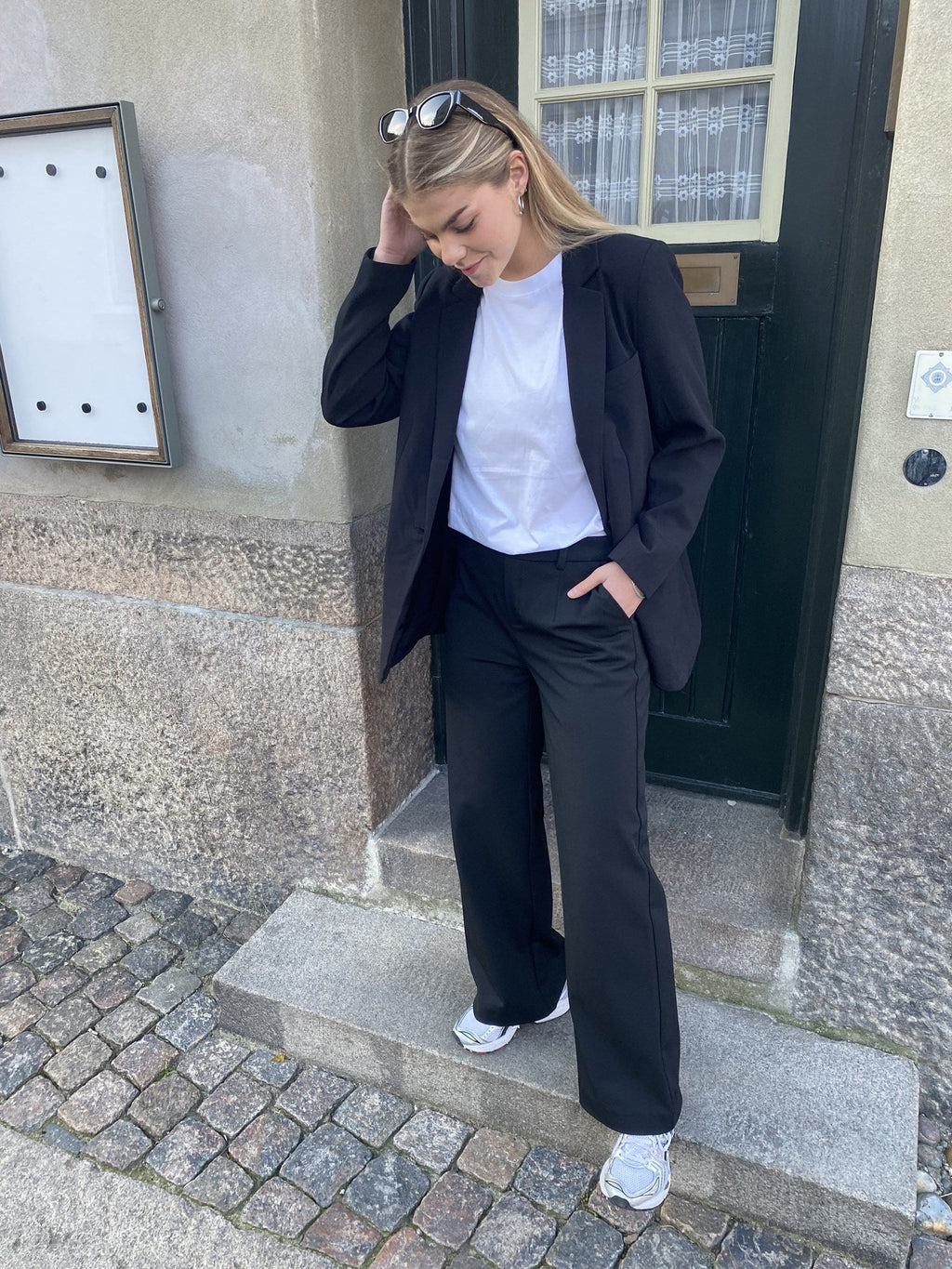 Lisa Brede Bukser - Svart