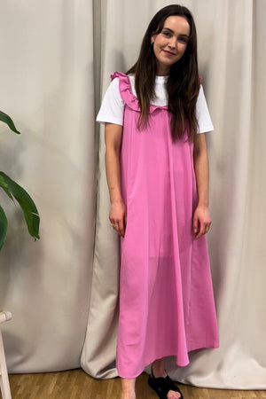 Zora Midi Kjole - Rosa