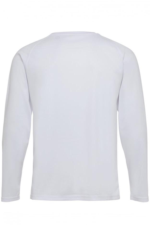 Longsleeve Trenings T-skjorte - Hvit