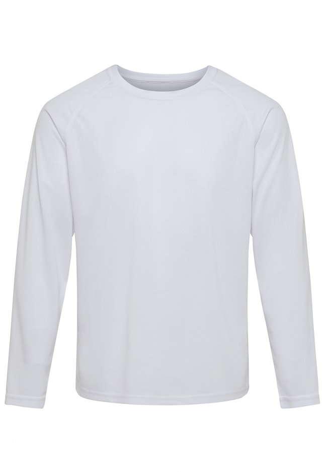 Longsleeve Trenings T-skjorte - Hvit
