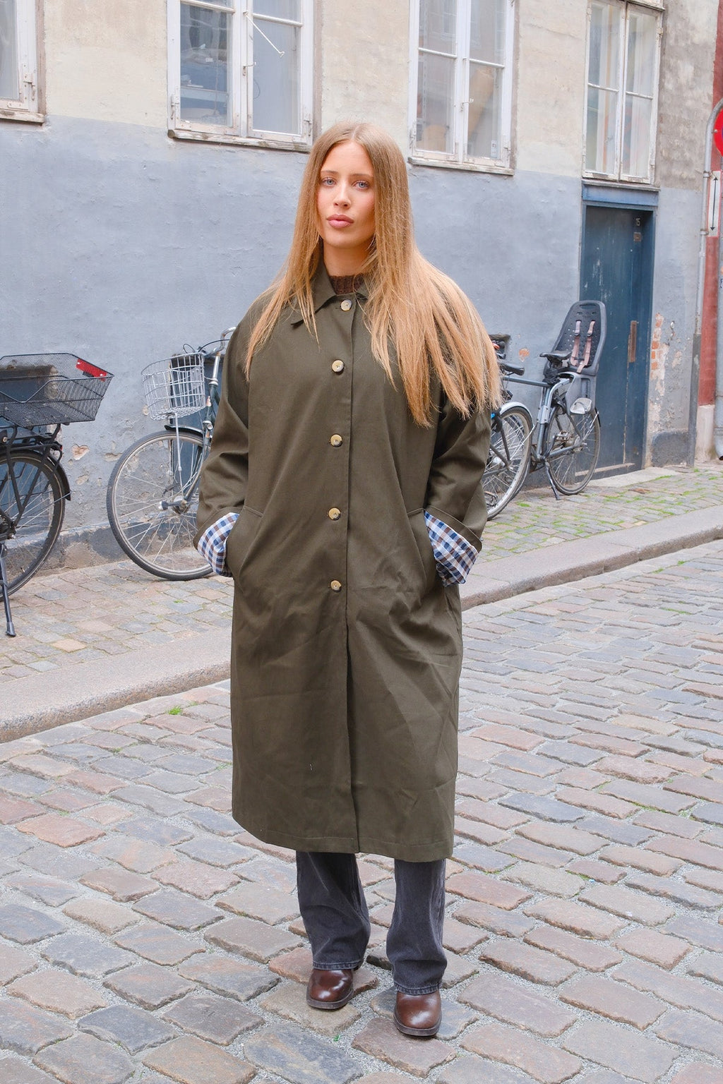 Livia Trenchcoat - Oliven