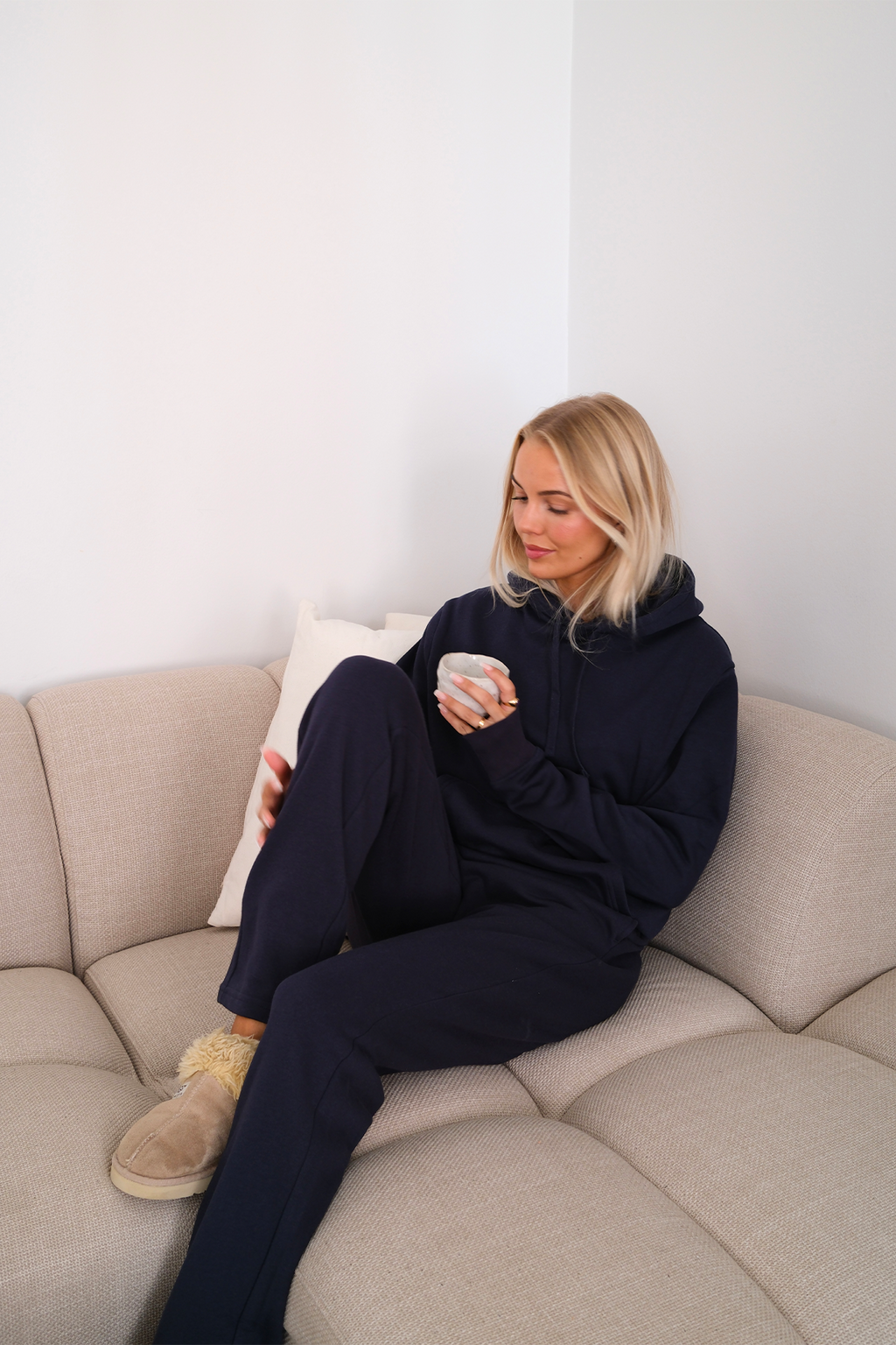 Essensiell Hoodie Sweatsuit for Dame - Navy