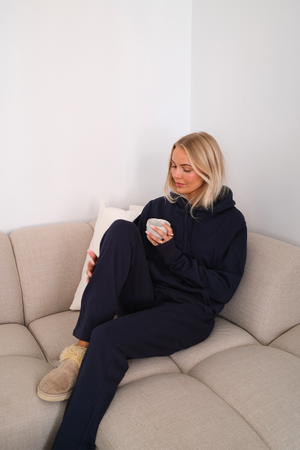 Essensiell Hoodie Sweatsuit for Dame - Navy