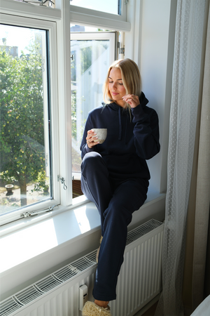 Essensiell Hoodie Sweatsuit for Dame - Navy