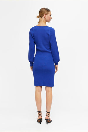 Agnes Strik Kjole - Clematis-blue
