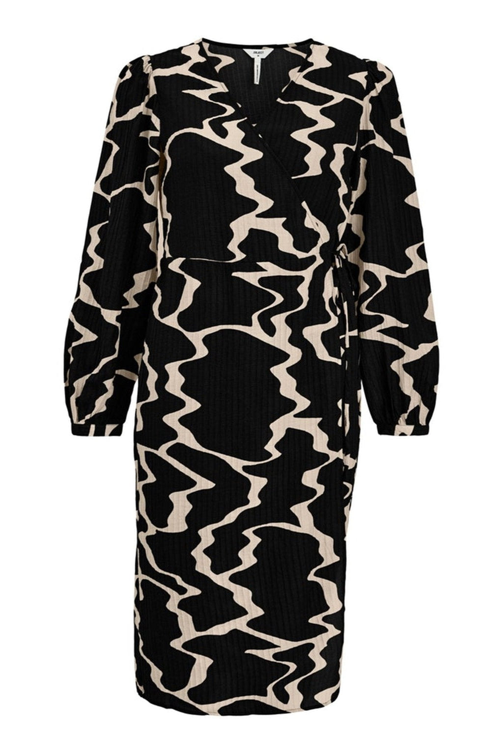 Vanja Wrap Kjole - Sort