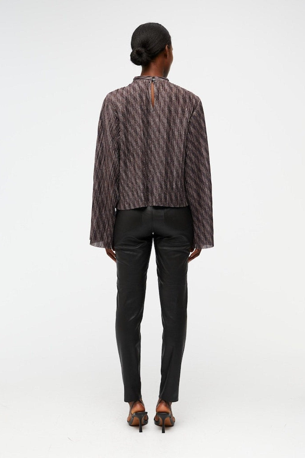 Lux Langermet Bluse - Svart