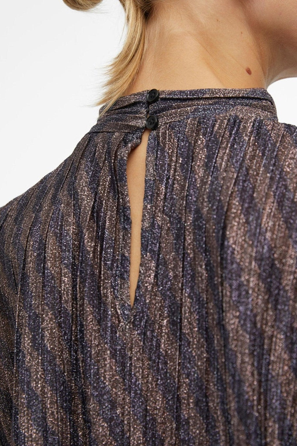 Lux Langermet Bluse - Svart