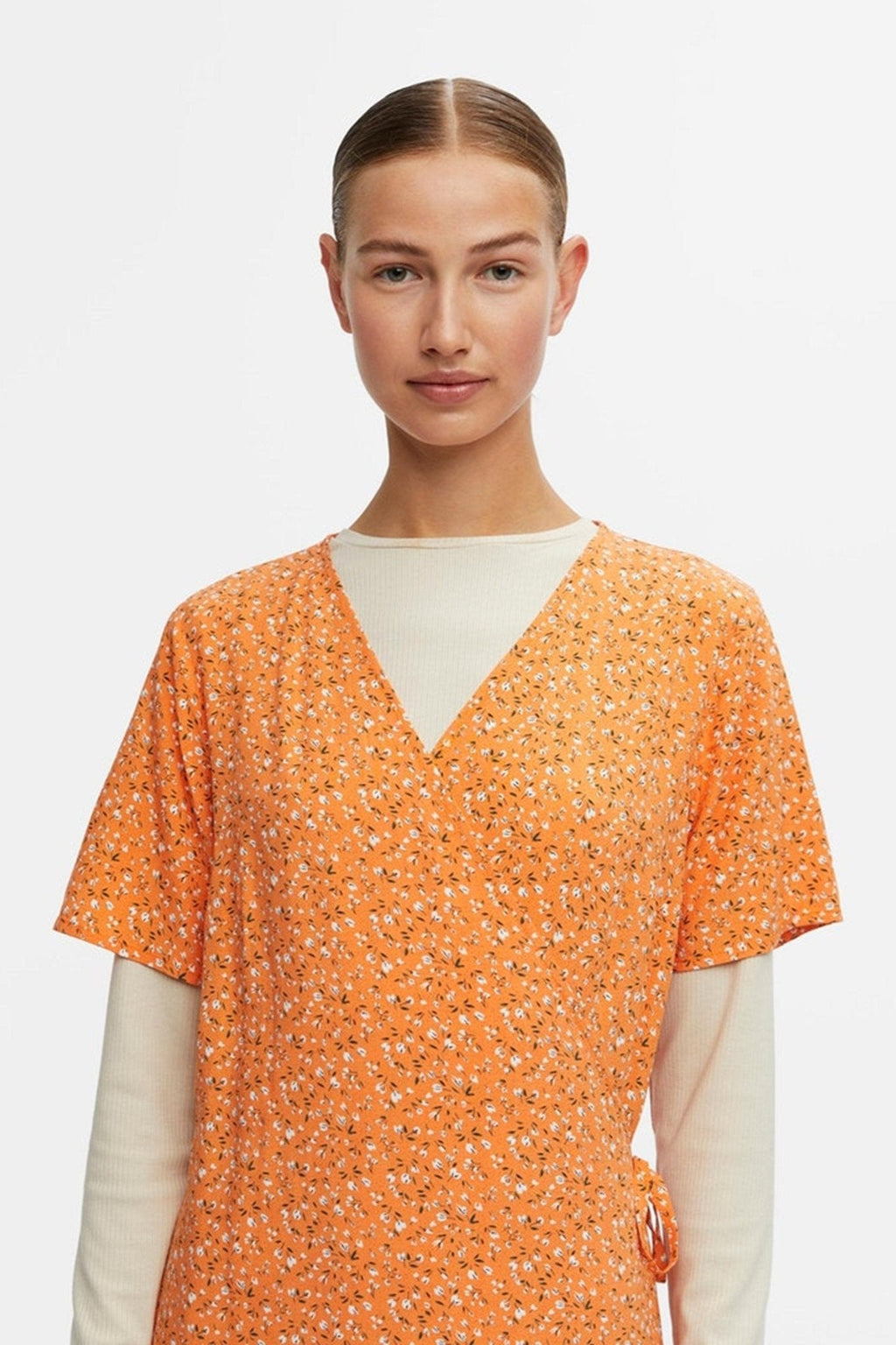 Ema Elise Wrap Kjole - Autumn Sunset