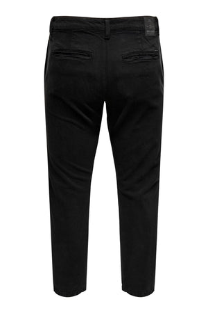 Avi Beam Chino Twill Pants - Svart