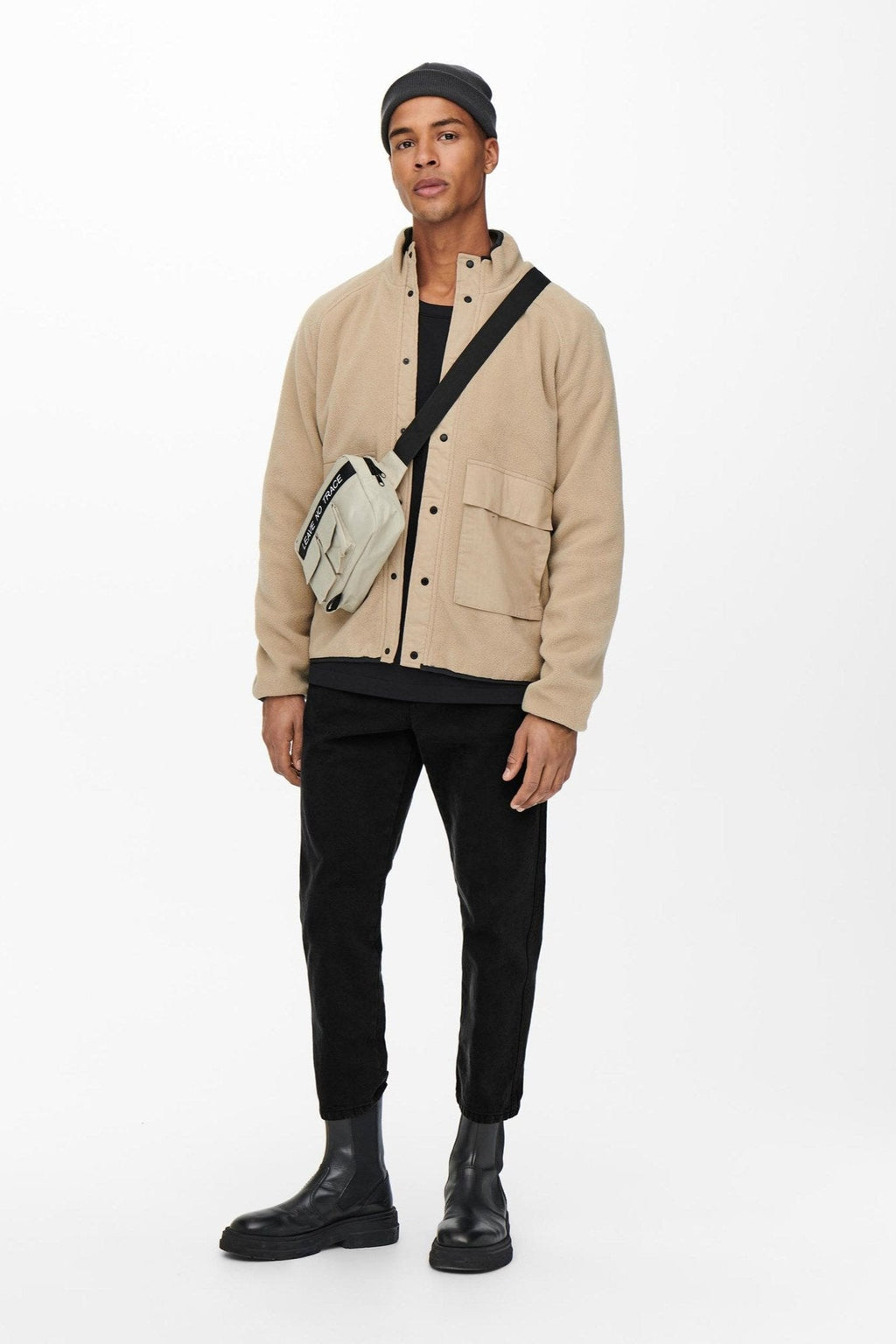 Avi Beam Chino Twill Pants - Svart