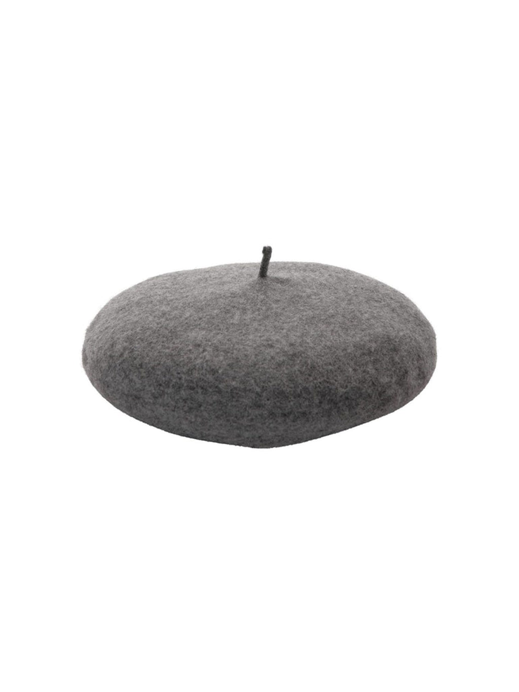 Ull Beret - Dark Grey Melange