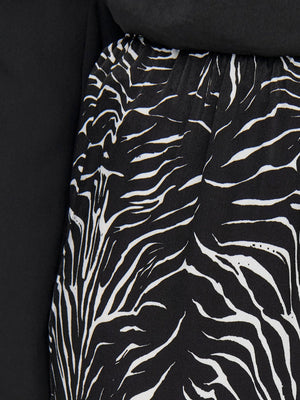 Mille Bukser - Svart m. Hvite Striper