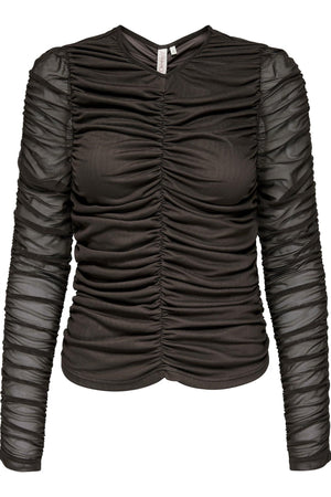 Liv Langermet Bluse - Svart