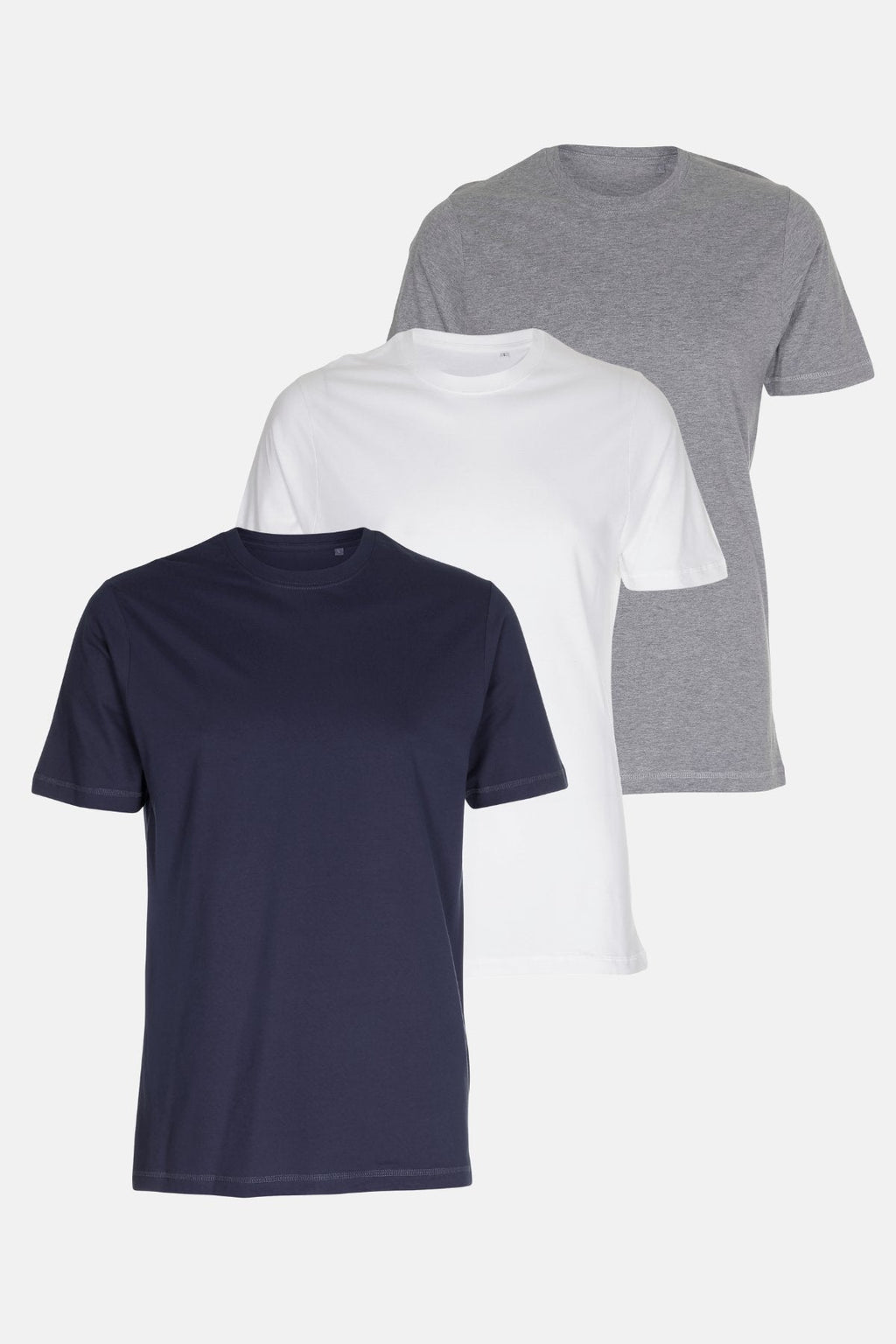 Økologiske Basic T-skjorter - Pakketilbud (3 stk.)