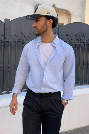 De Originale Performance Oxford Skjorte - Lys Blå/Hvit