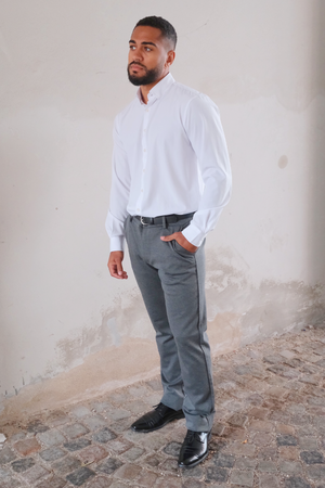 Performance Pants Wide - Melange Grey