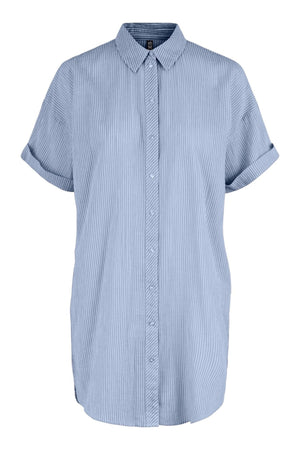 Terrra Lang Skjorte - Kentucky Blue