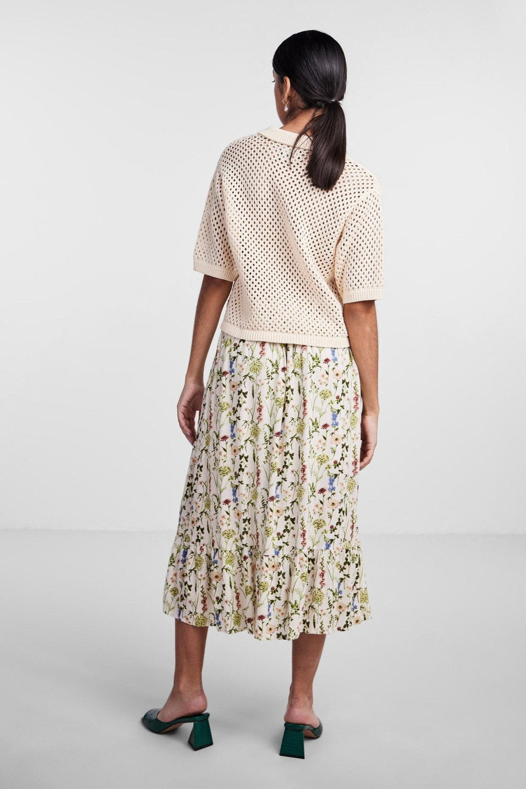 Laya Knit Polo - White Smoke