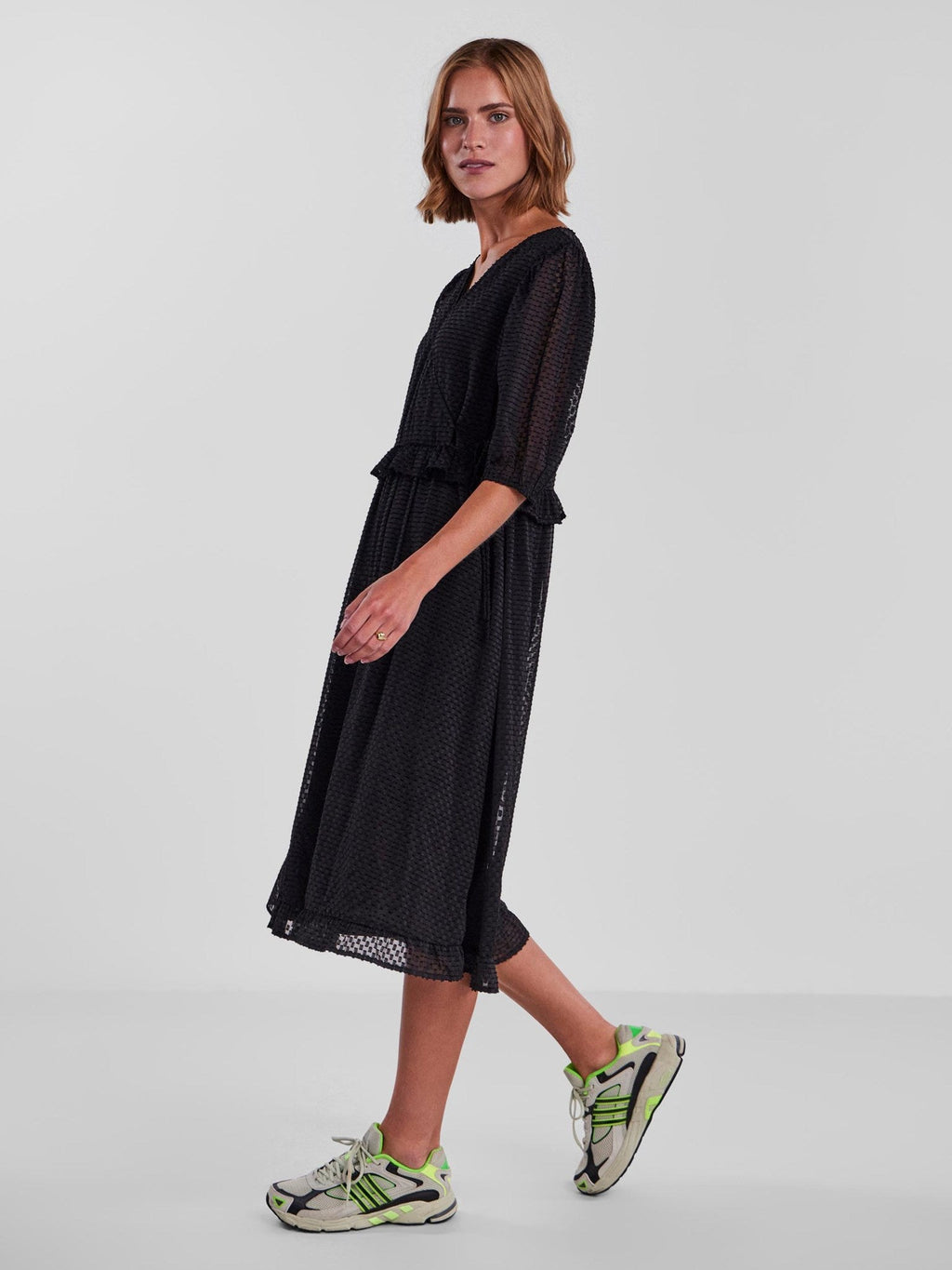 Agana Midi Kjole - Svart