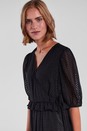 Agana Midi Kjole - Svart