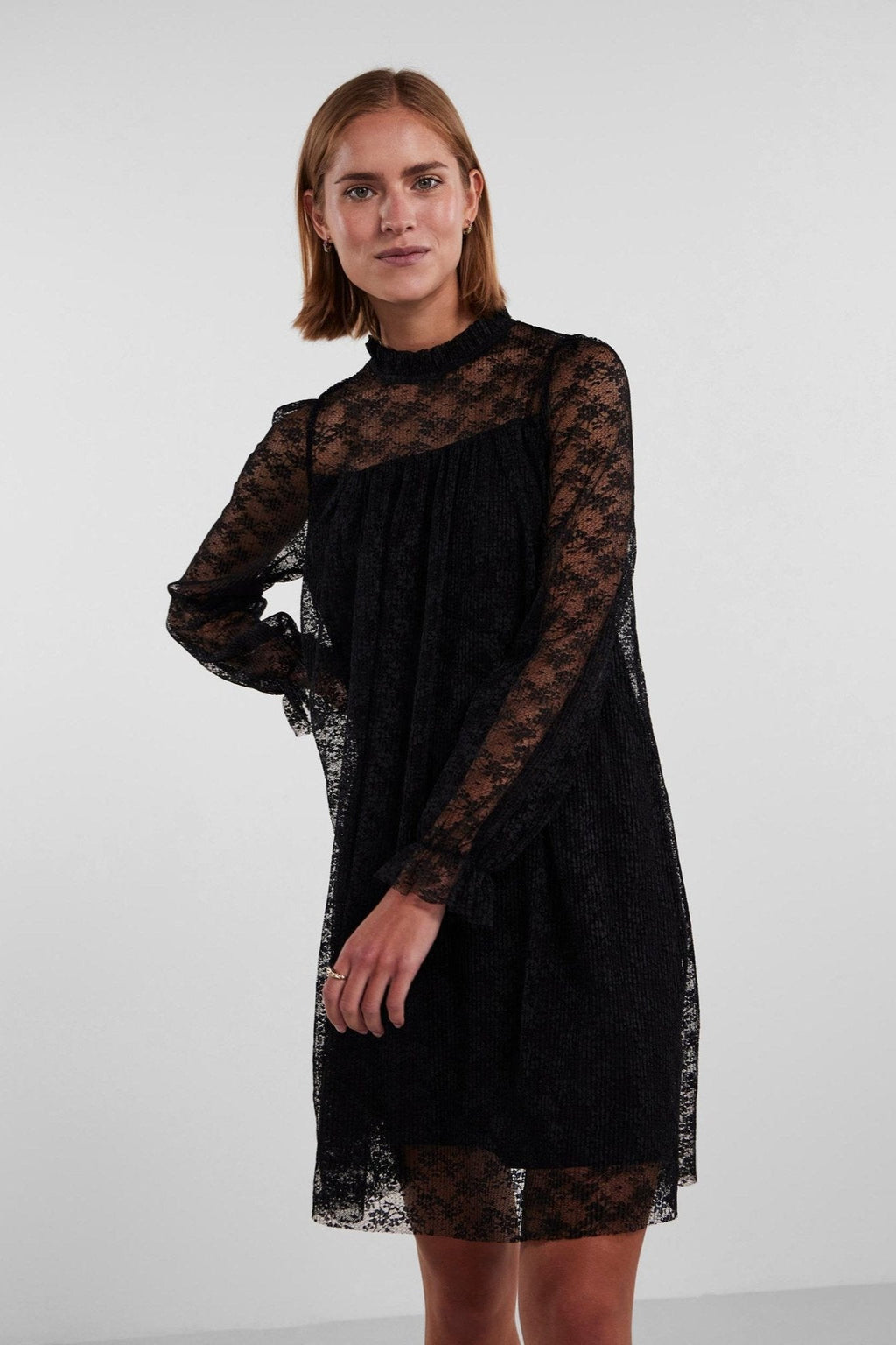 May Lace Maxi Kjole - Svart