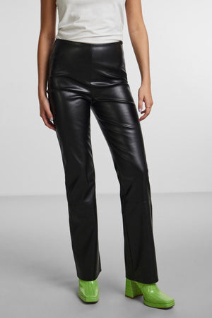 Molla High Waist Bukser - Svart