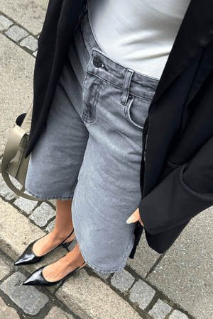 Denimshorts - Grey Denim