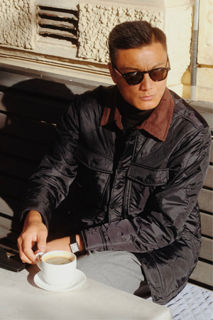 Vattert Jakke - Svart