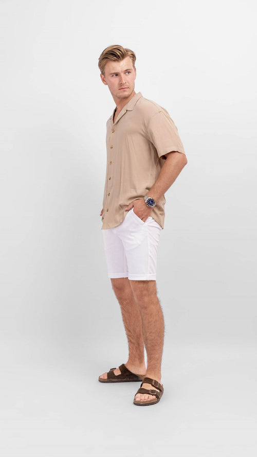 Chino Shorts - Optical White - TeeShoppen - Hvid