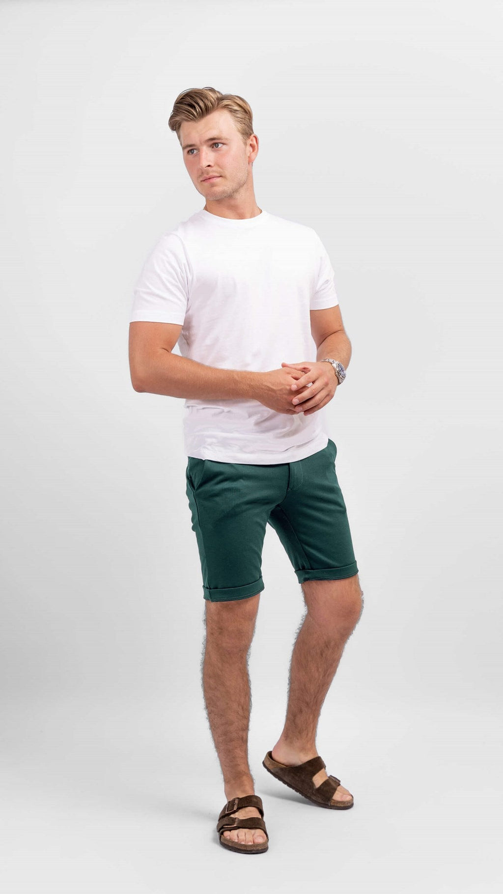 Chino Shorts - Bottle Green