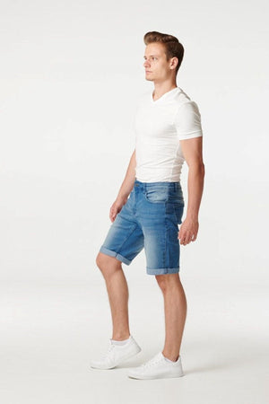Performance Denim Shorts - Blå