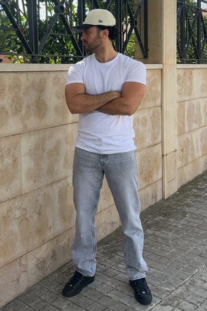 Relaxed Fit Jeans - Grey Denim