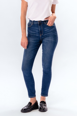 Performance Skinny Jeans - Medium Blue Denim