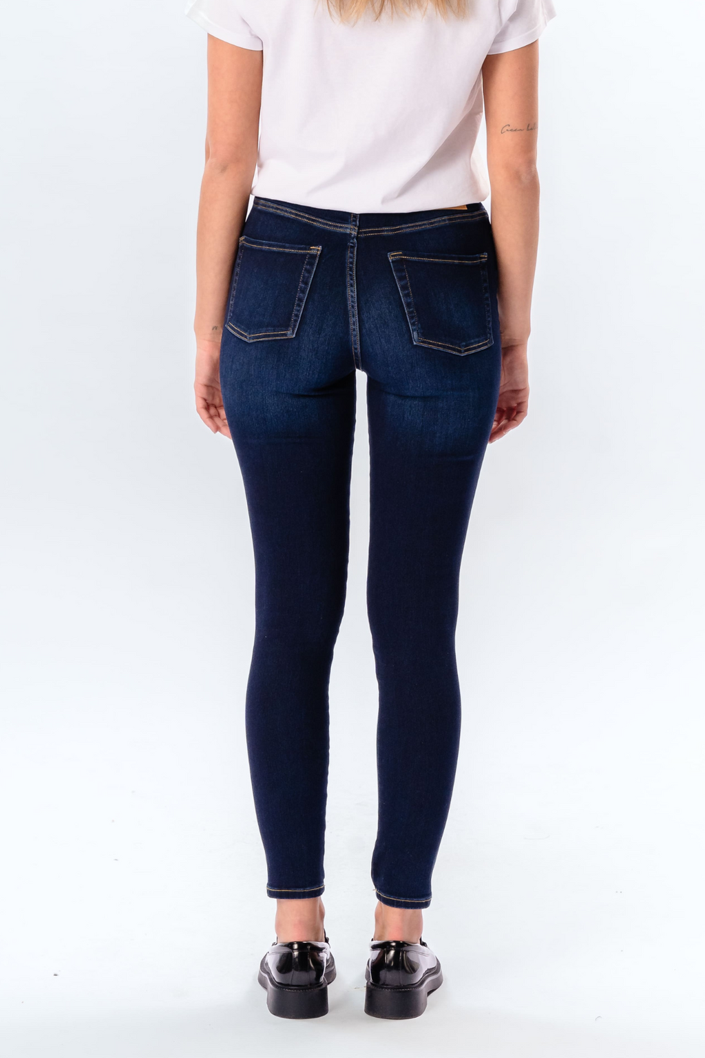 Performance Skinny Jeans - Dark Blue Denim