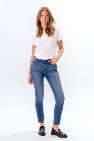 Performance Skinny Jeans - Light Blue Denim