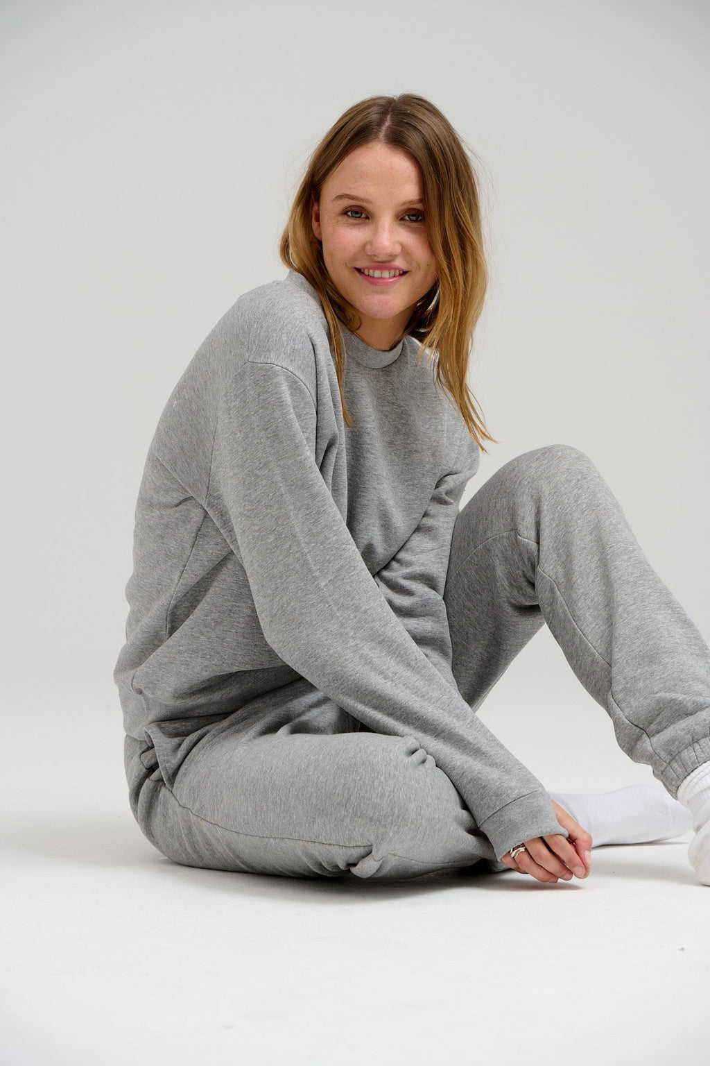 Basic Crewneck Sweat - Lys Grå Melange