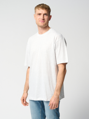 Oversized T-shirt - Lysegrå