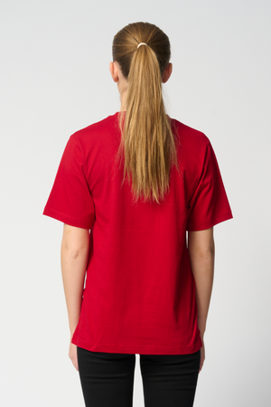 Oversized t-shirt - Rød