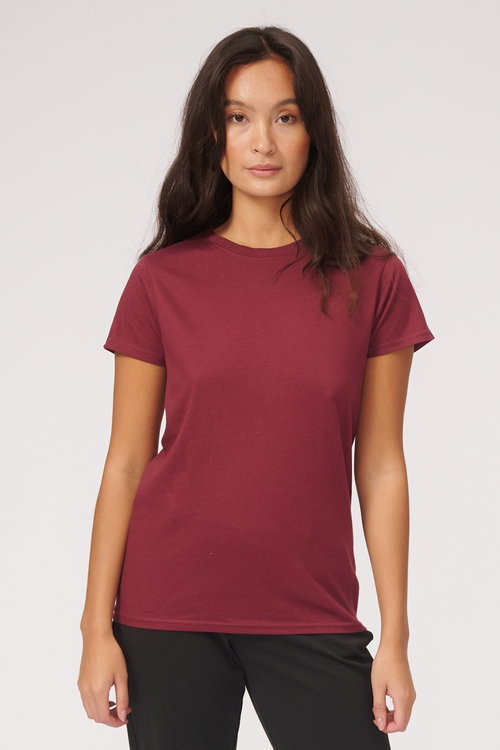 Basic T-shirt - Bordeaux - TeeShoppen - Bordeaux