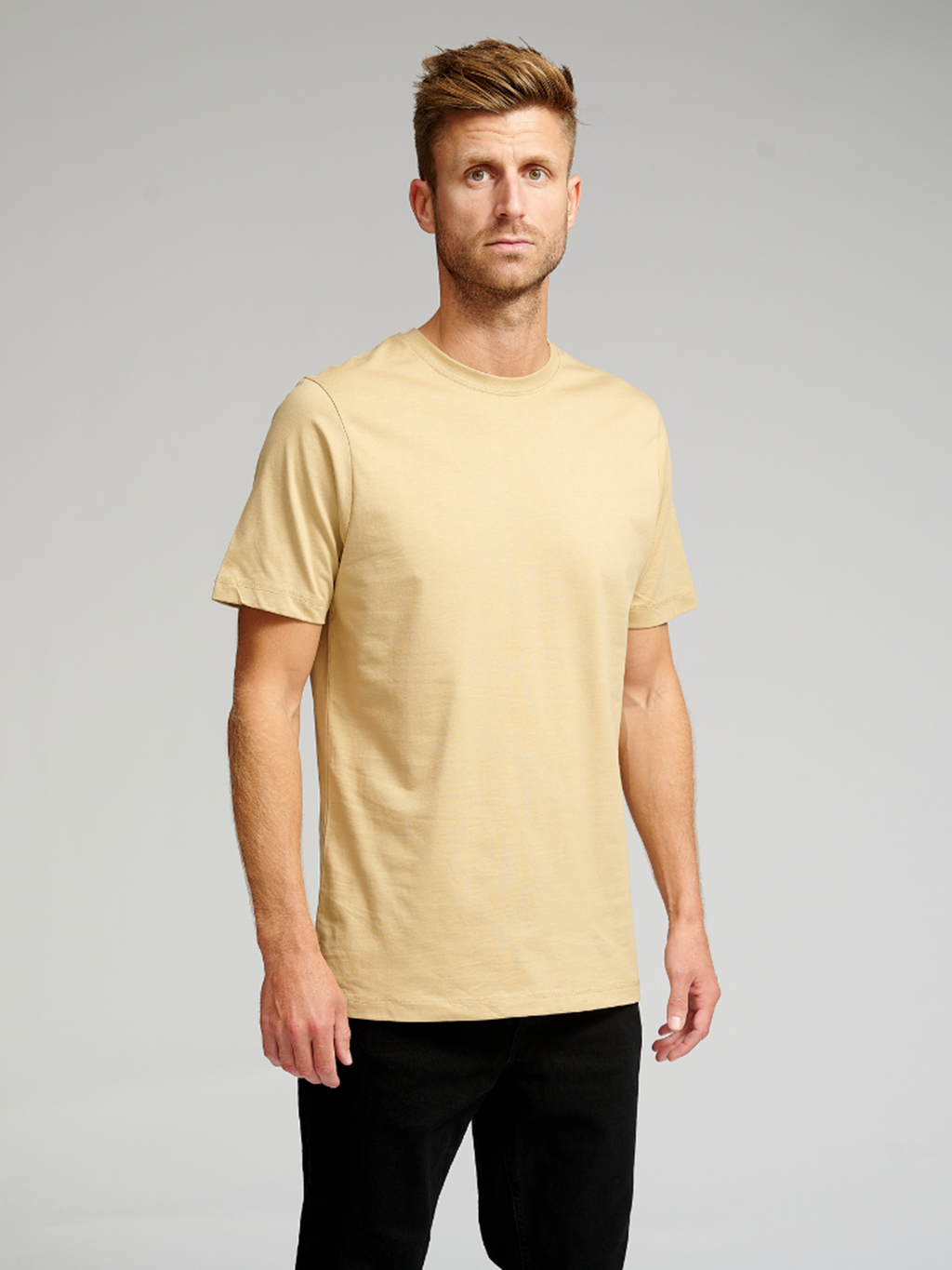 Økologisk Basic T-shirt - Beige