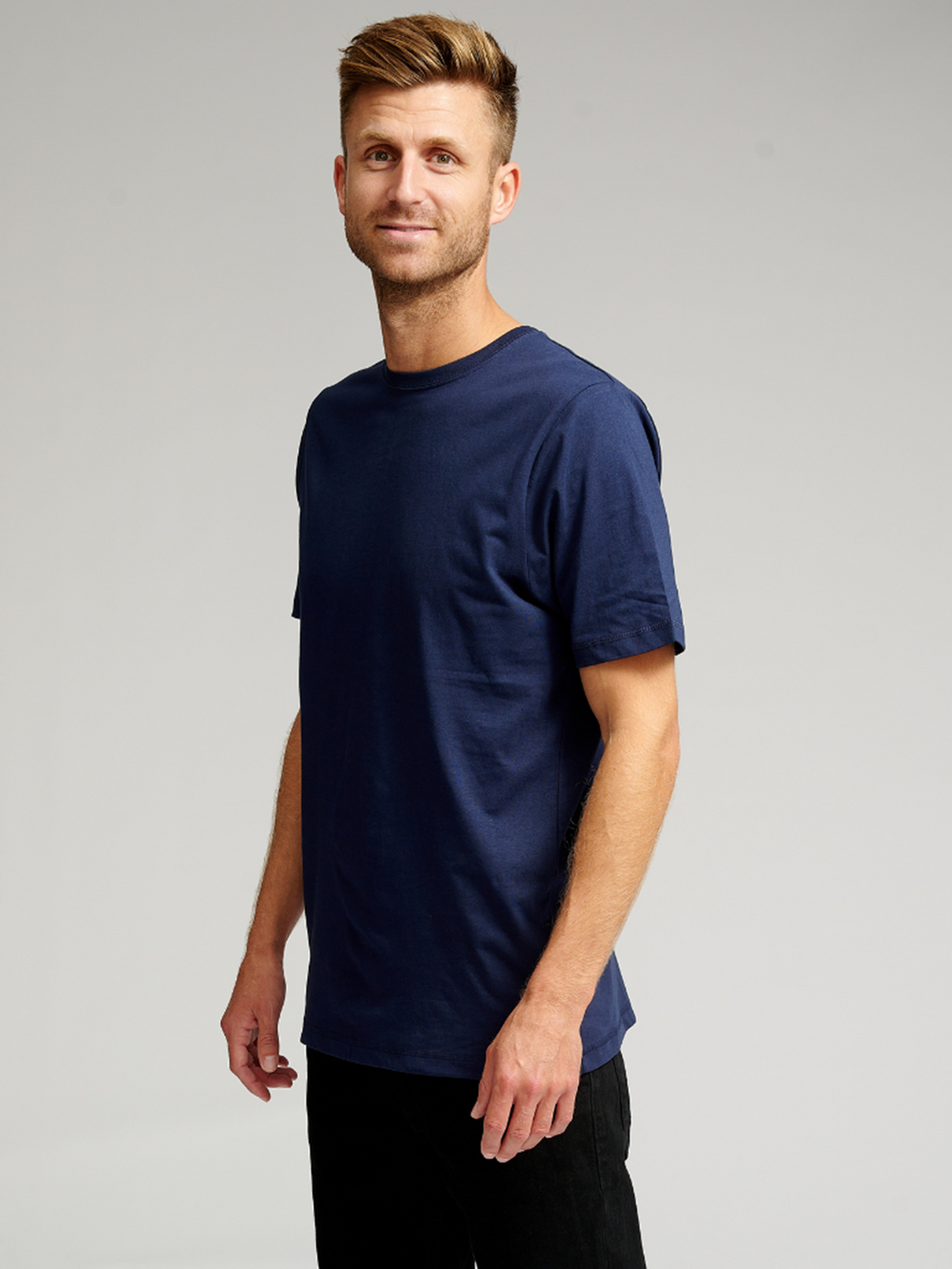 Økologisk Basic T-shirt - Marinen