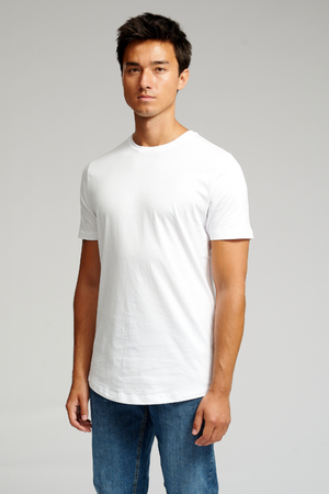 Long T-shirt - Hvit