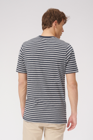 Nørregade Stripe - Meleret blå-Grå