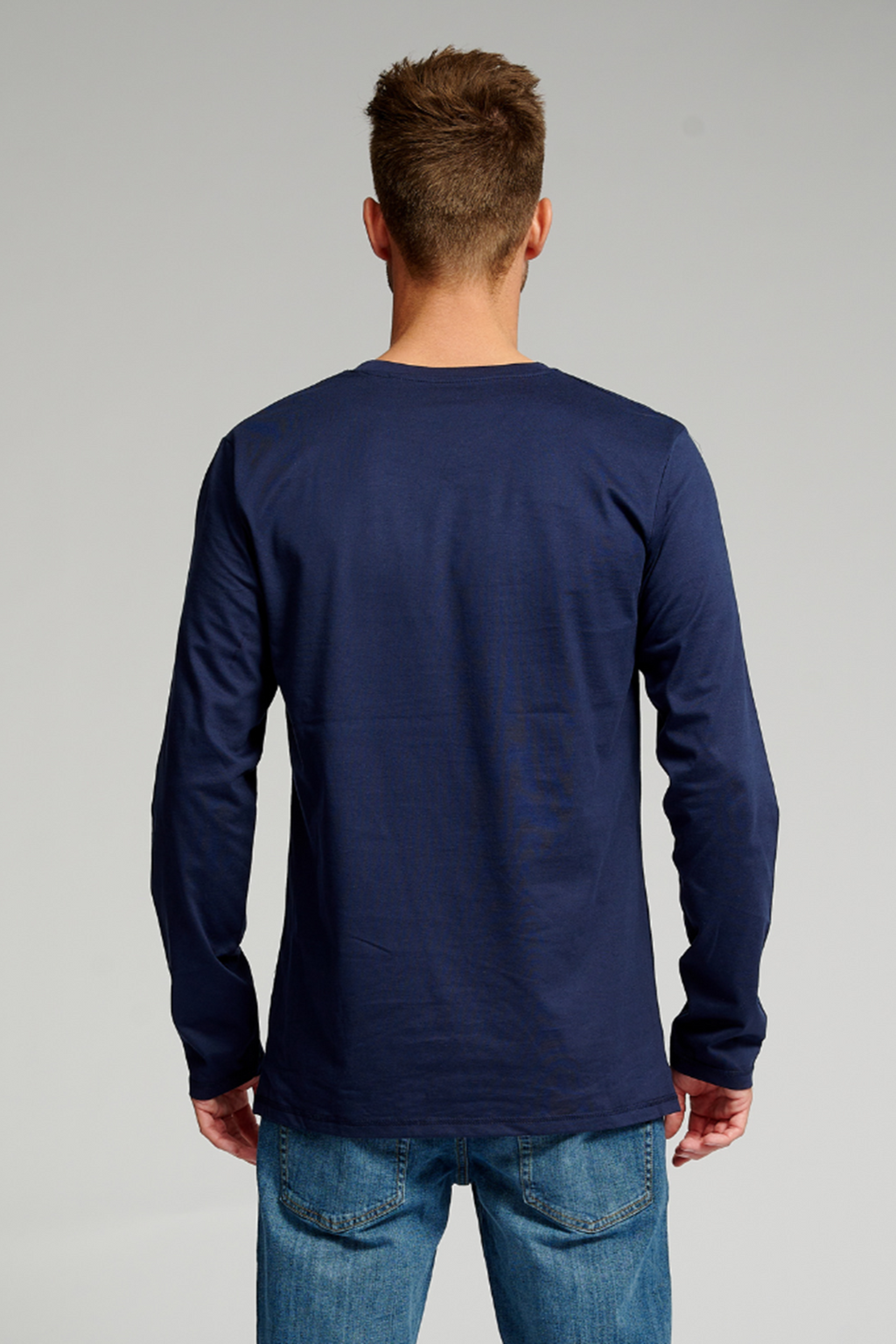 Basic Langermet T-shirt - Navy