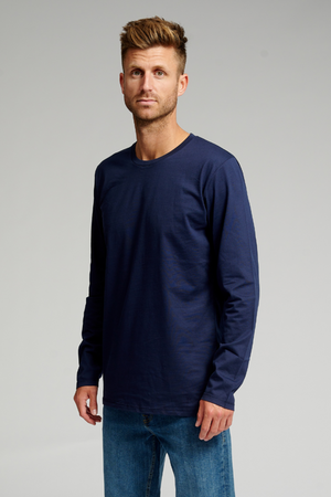 Basic Langermet T-shirt - Navy