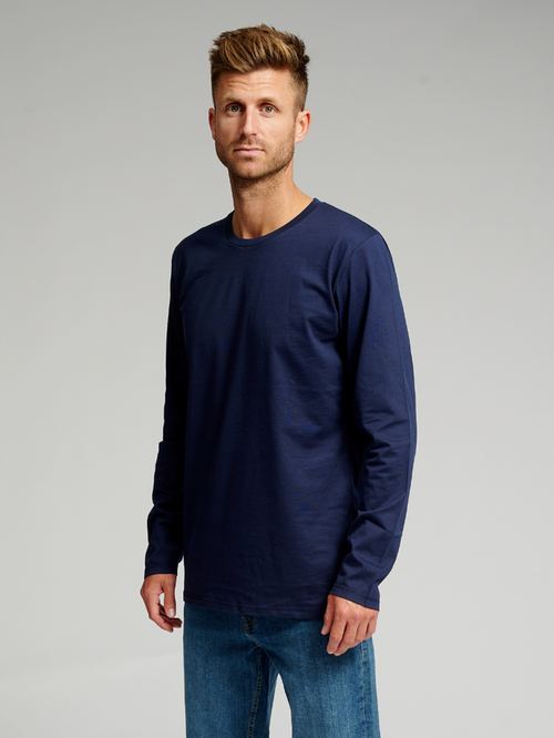 Basic Langermet T-shirt - Navy