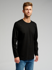 Basic Langermet T-shirt - Svart