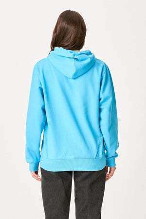 Oversized Hoodie - Turkis Blå